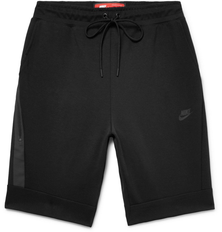 Photo: Nike - Cotton-Blend Tech Fleece Shorts - Men - Black