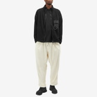 and wander Re Wool Jacquard Fleece Jacket in Black