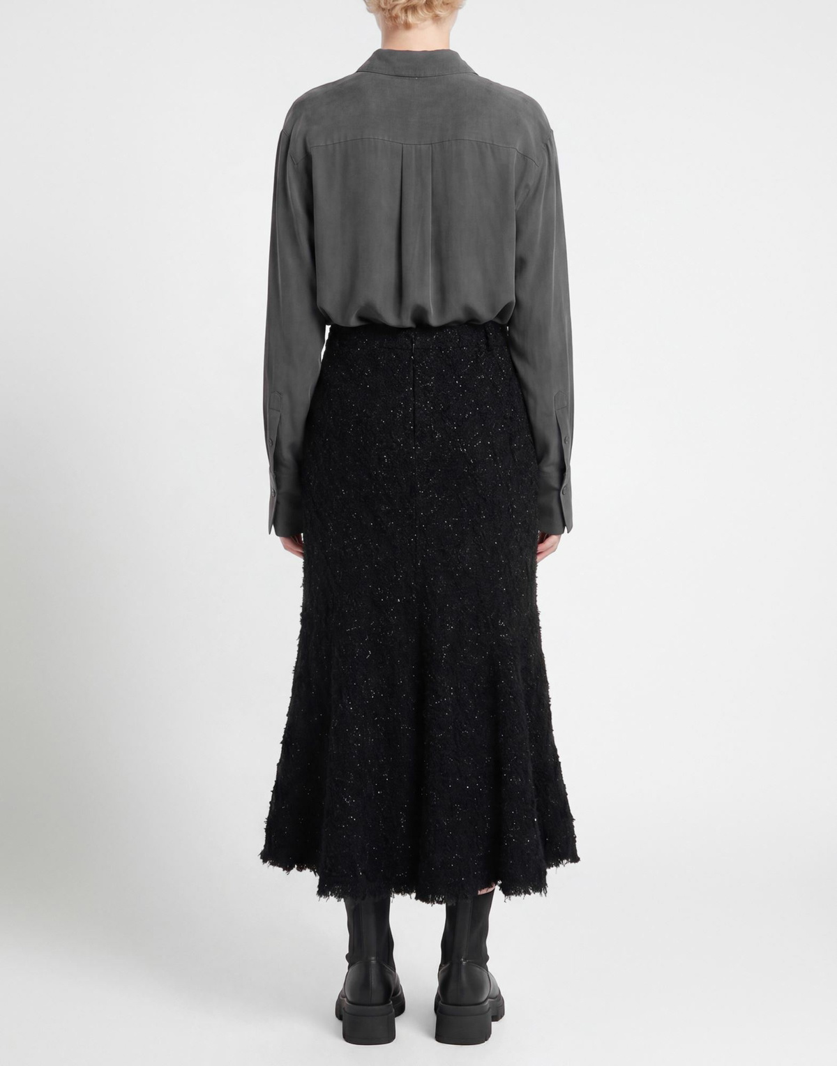 Iro Womens Midi skirt in Black