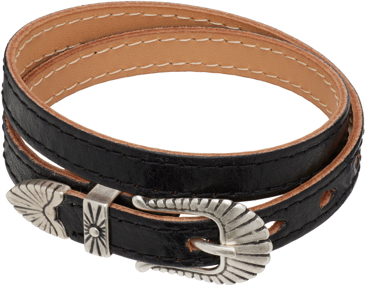 OUR LEGACY Burgundy Waveバーグンディ レザーブレスレット OUR LEGACY Burgundy Wave Leather Bracelet Our Legacy