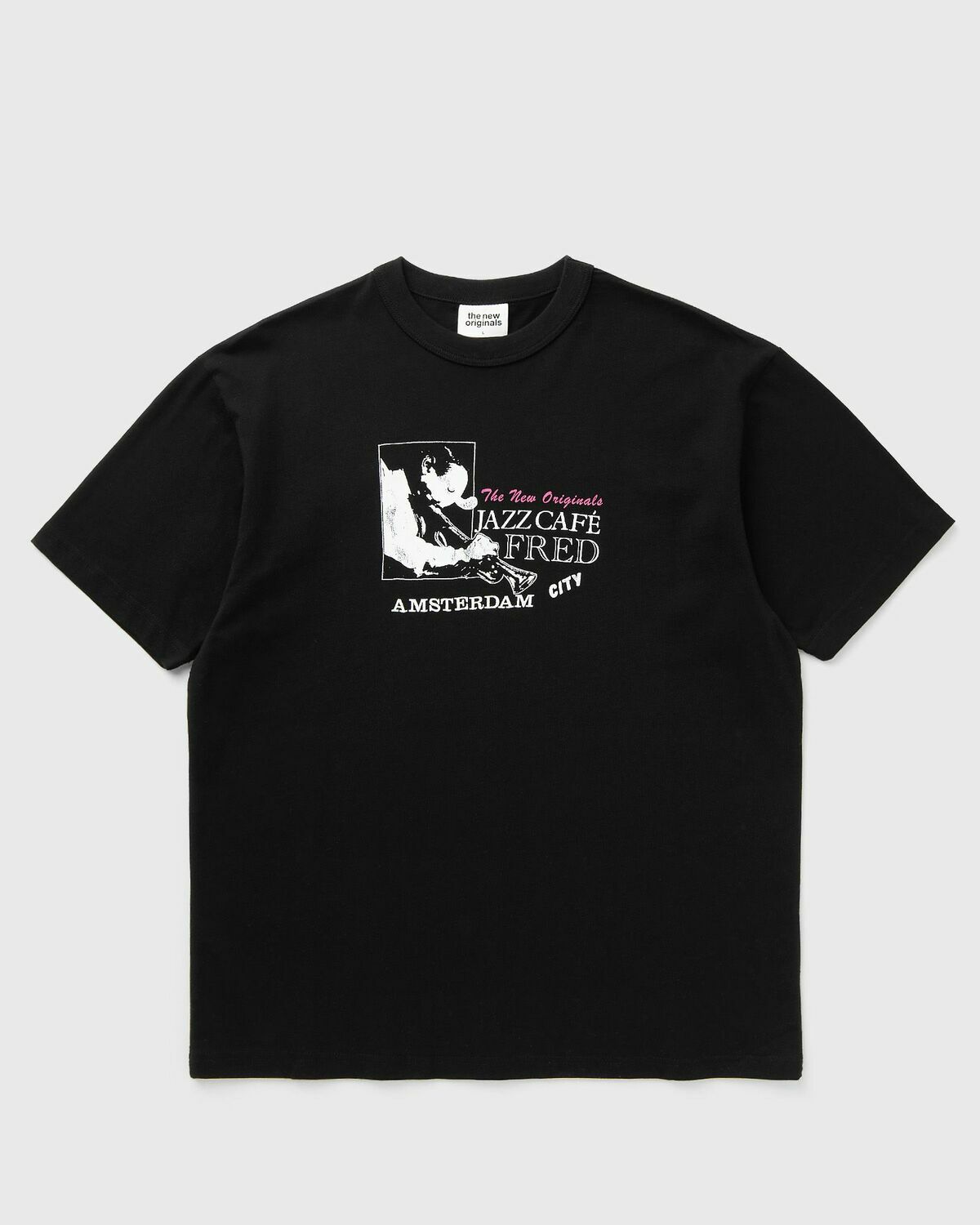 The New Originals JAZZ CAFE TEE Black Mens Shortsleefe The New