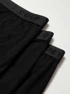 CDLP - Three-Pack Slim-Fit Stretch-Lyocell Boxer Shorts - Black