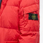 Stone Island Men's Crinkle Reps Down Jacket in Red