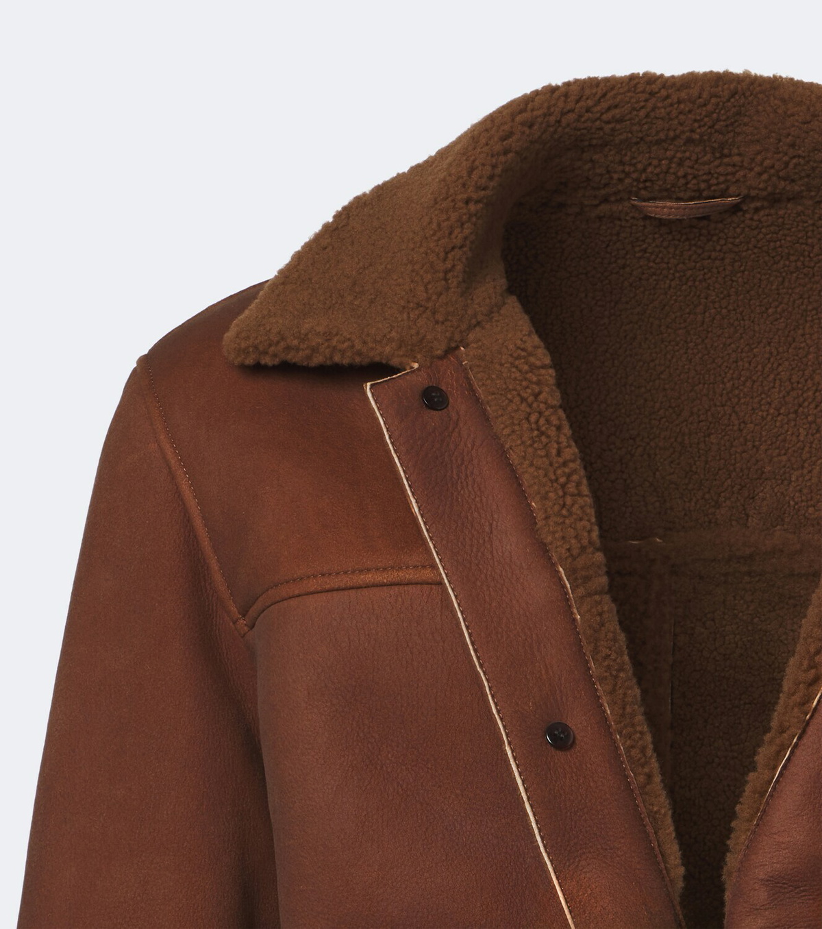 Arma Rickson shearling-trimmed leather jacket
