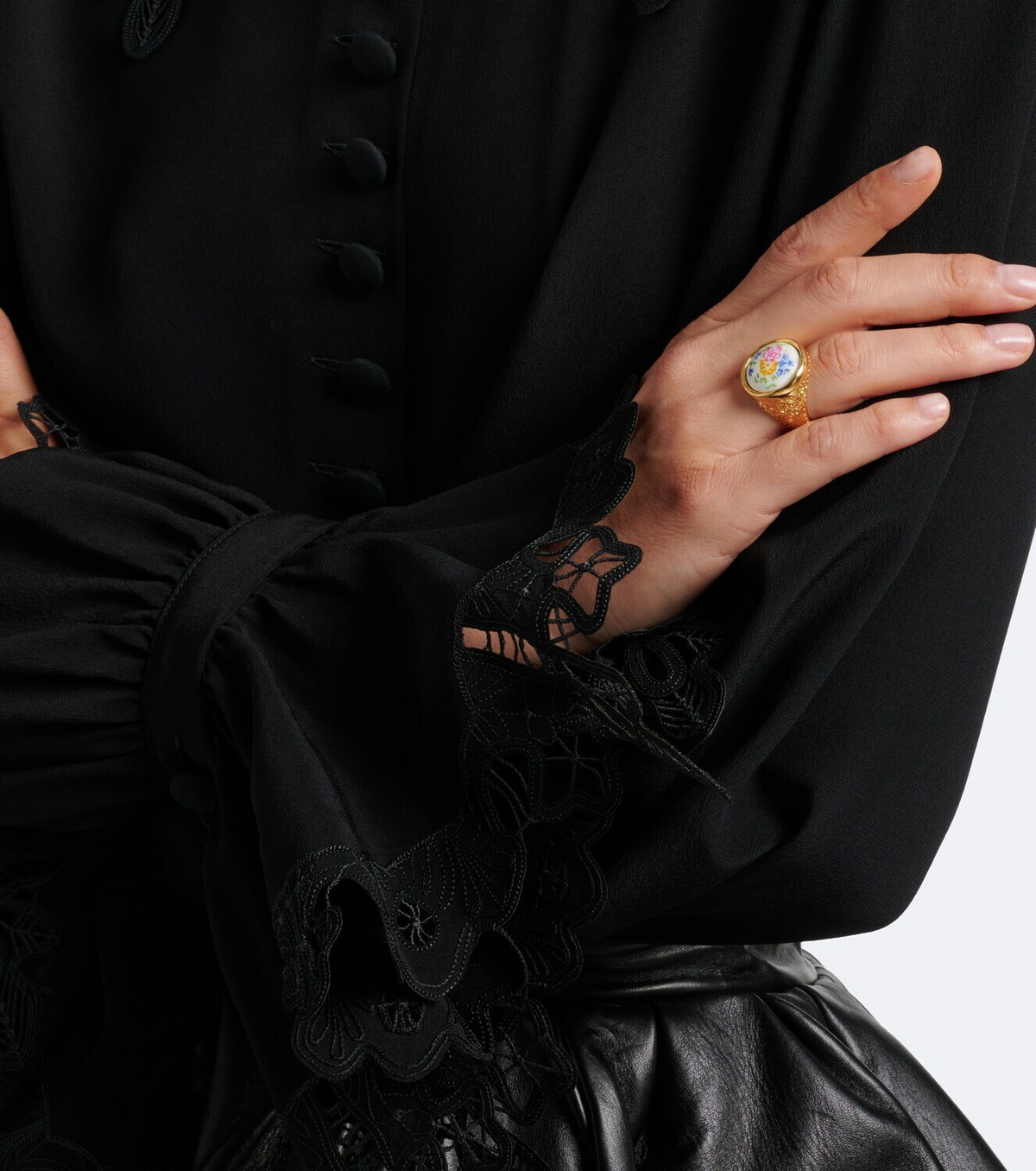 Chloé Chloé Bloomcraft floral signet ring