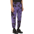 Psychworld Purple and Black Tie-Dye Logo Lounge Pants