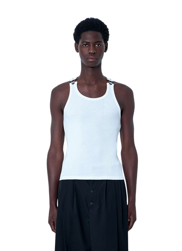 Photo: Jean Paul Gaultier Ribbed Tank Top with Metallic Hardware