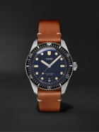 Oris - Divers Sixty-Five Date Automatic 40mm Stainless Steel and Leather Watch, Ref. No. 01 733 7707 4055-07 5 20 45