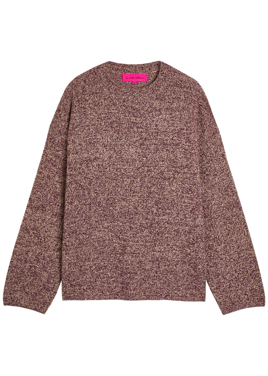The Elder Statesman - Hacky Striped Crochet-Knit Cashmere Sweater