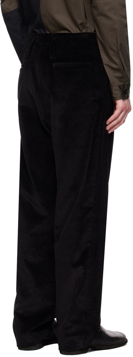 3MAN Black Four-Pocket Trousers
