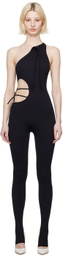 ANDREĀDAMO Black Cutout Jumpsuit