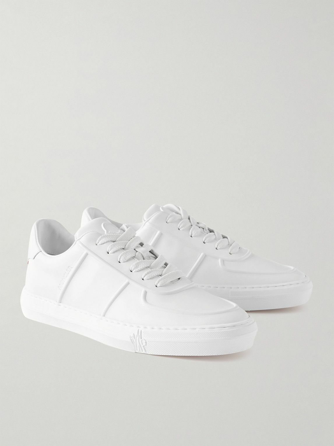 スニーカー MONCLER SNEAKERS WHITE Moncler - Monaco faux leather sneakers White - The Corner