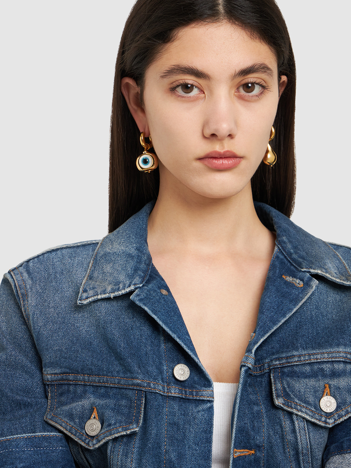 TIMELESS PEARLY - Eye & Drop Mismatched Earrings Timeless Pearly