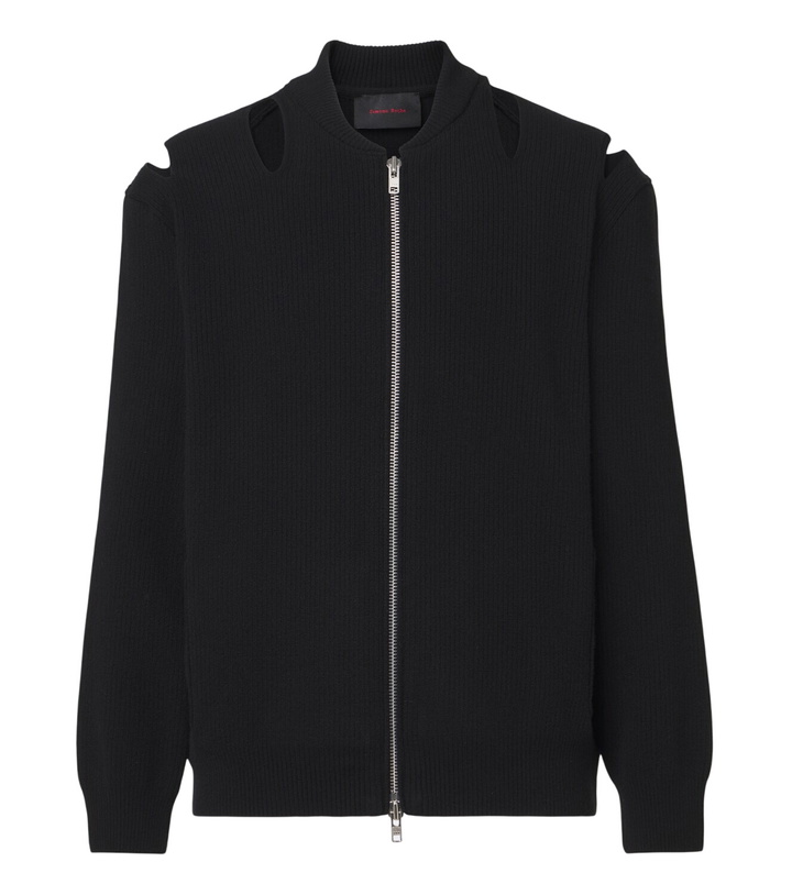 Photo: Simone Rocha Cutout wool-blend zip-up cardigan