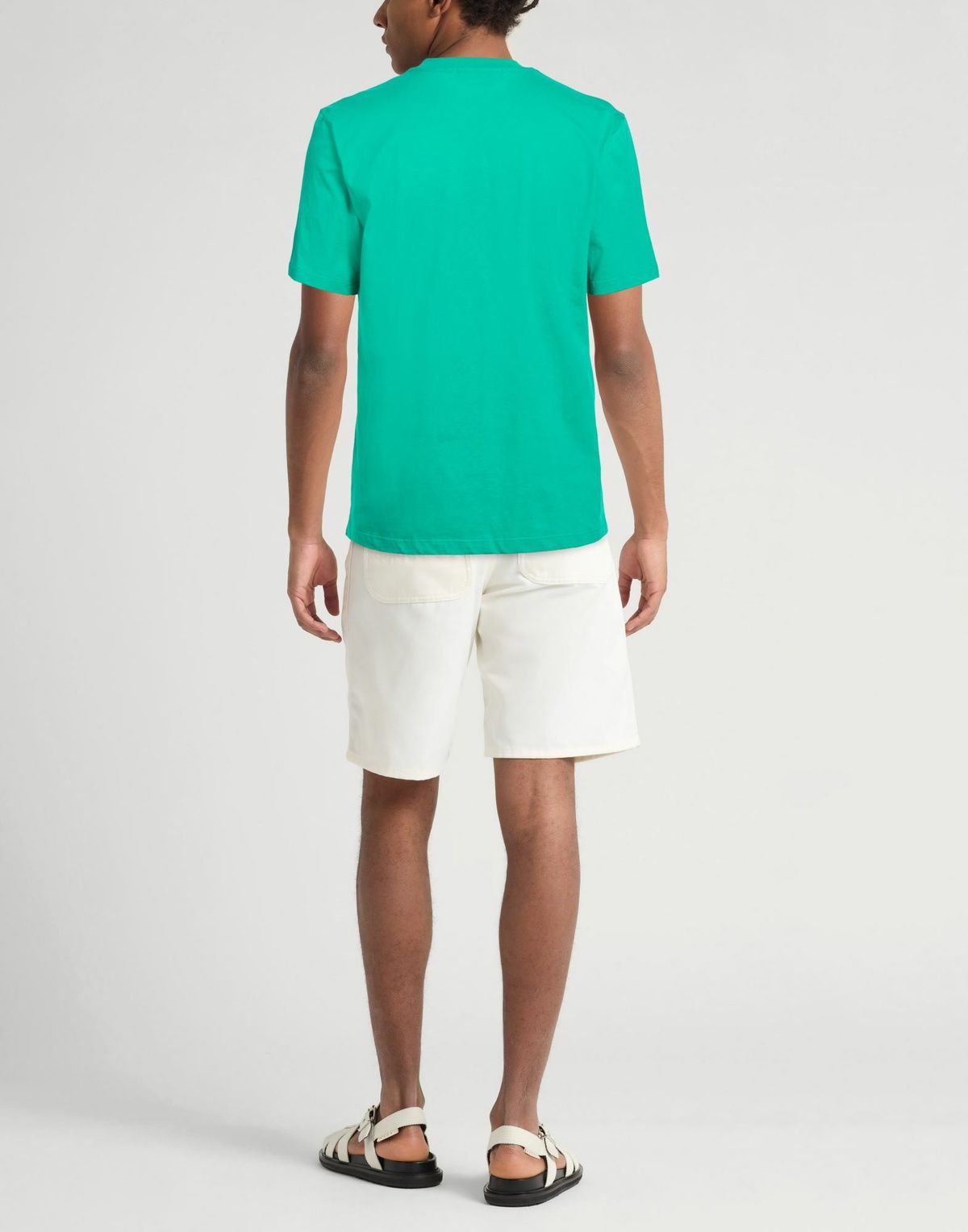 Msgm Mens T-shirt Emerald in Green