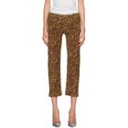 R13 Brown Boy Straight Jeans
