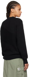 Dime Black Wave Sweater