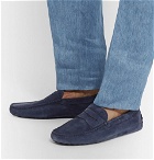 Tod's - Gommino Suede Driving Shoes - Navy