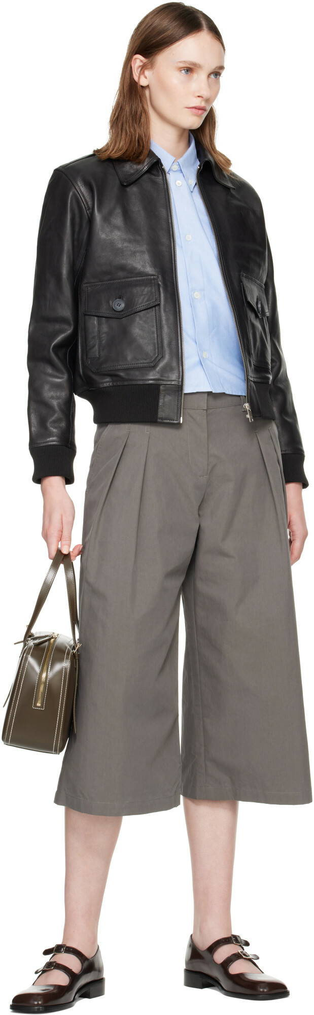 A.P.C. Black Gael Leather Jacket