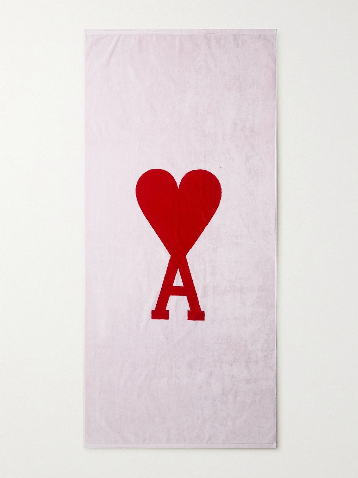 AMI PARIS - Logo-Jacquard Cotton-Terry Beach Towel AMI