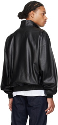Bally Black Adrien Brody Edition Lightweight Leather Jacket