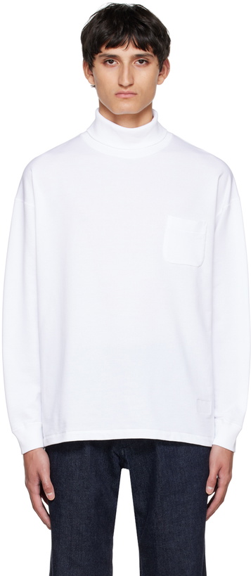 Photo: Nanamica White Pocket Turtleneck