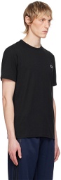 Fred Perry Black Ringer T-Shirt