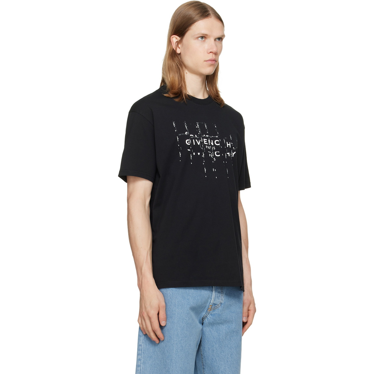 Givenchy Black Photographic Negative Cotton T-shirt