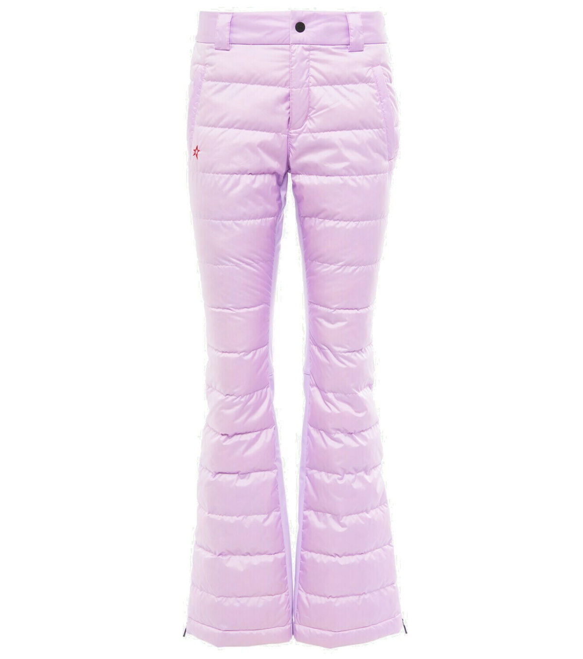 Aurora padded houndstooth flared ski pants