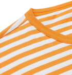 Albam - Striped Cotton-Jersey T-Shirt - Men - Yellow