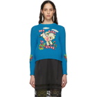 Marc Jacobs Blue Magda Archer Edition The Intarsia Sweater
