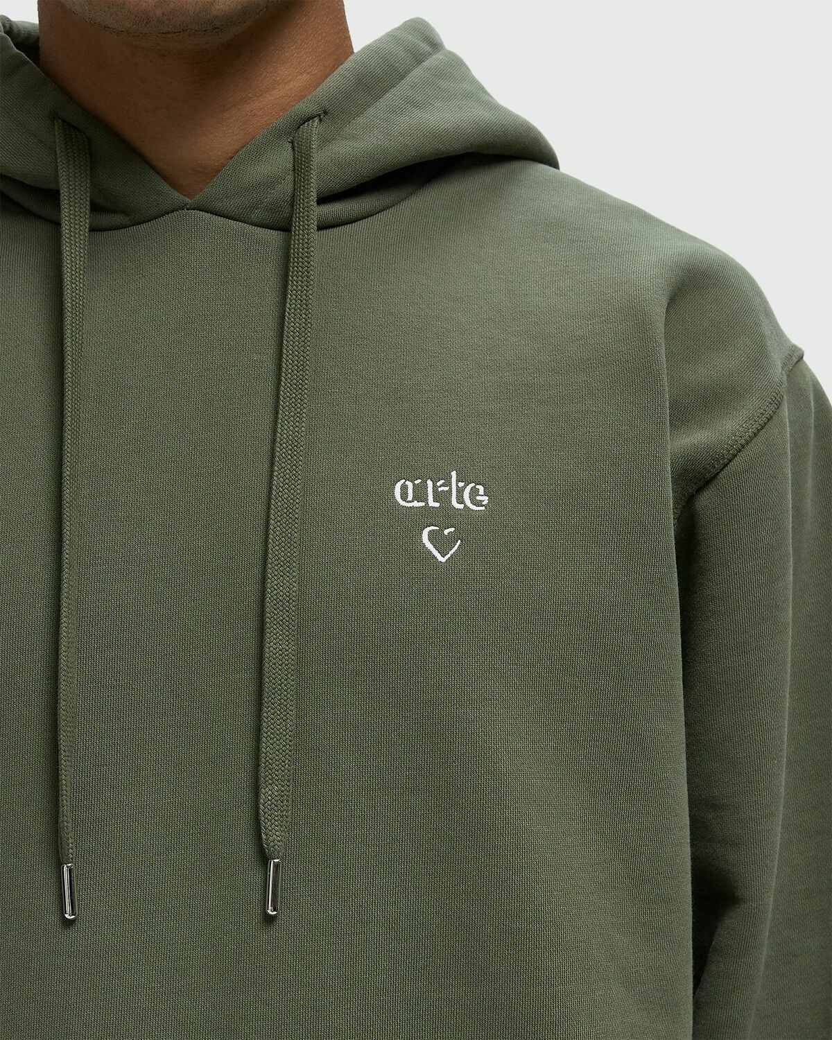 Arte Antwerp Arte Heart Hoodie Green Mens Hoody