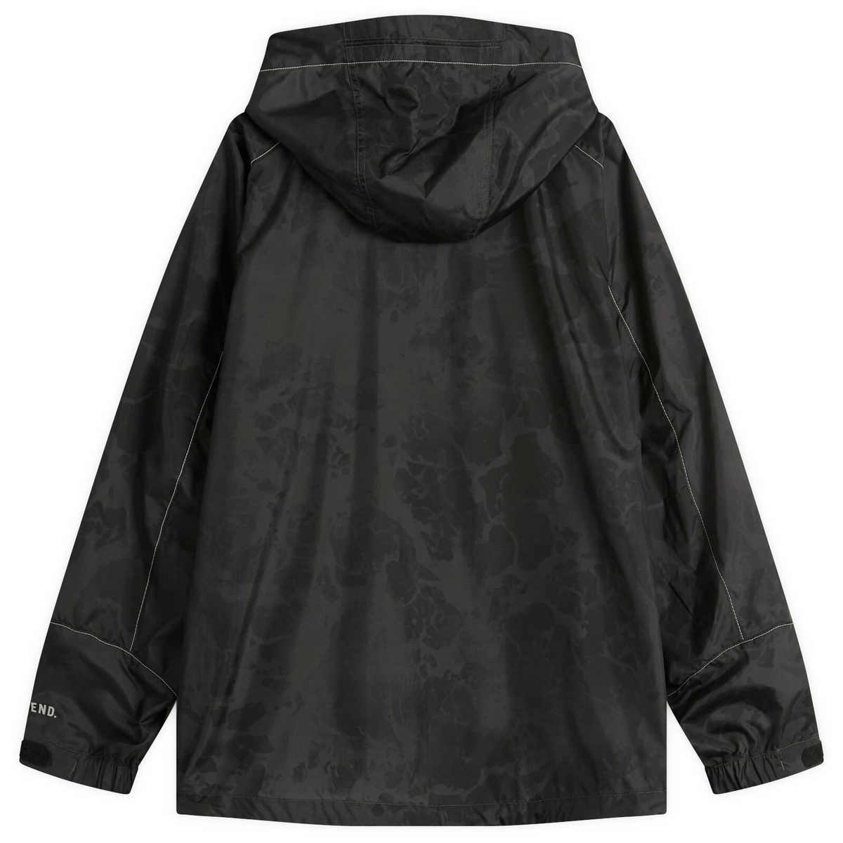 END. x and wander Nylon Print Jacket in Charcoal