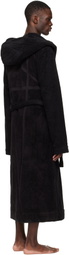 Rick Owens Black Temple Pentagram Bathrobe