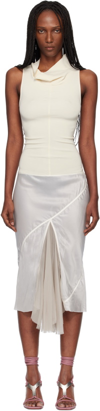 Photo: Rick Owens Off-White Temple Sliced Midi Dress