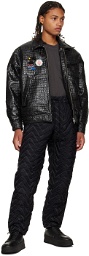 Song for the Mute Black Coach Faux-Leather Jacket