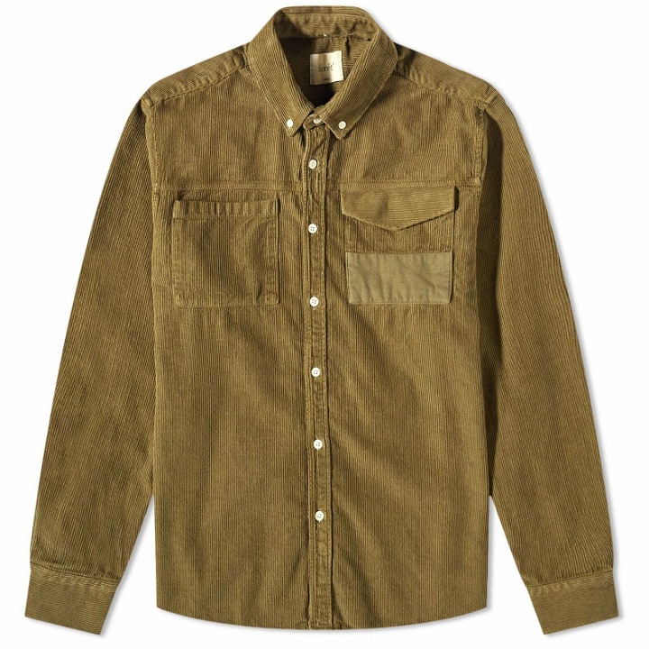 Photo: Foret Men's Toad Corduroy Shirt in Army