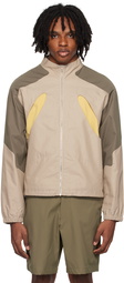 _J.L - A.L_ Taupe & Beige Aperture Track Jacket