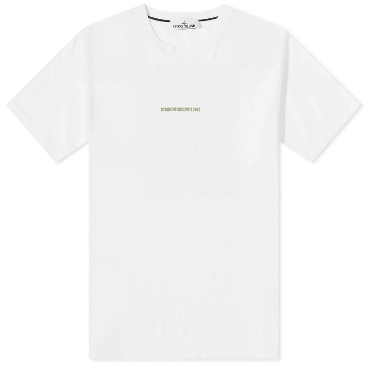 Photo: Stone Island Men's Micro Graphics One T-Shirt in White