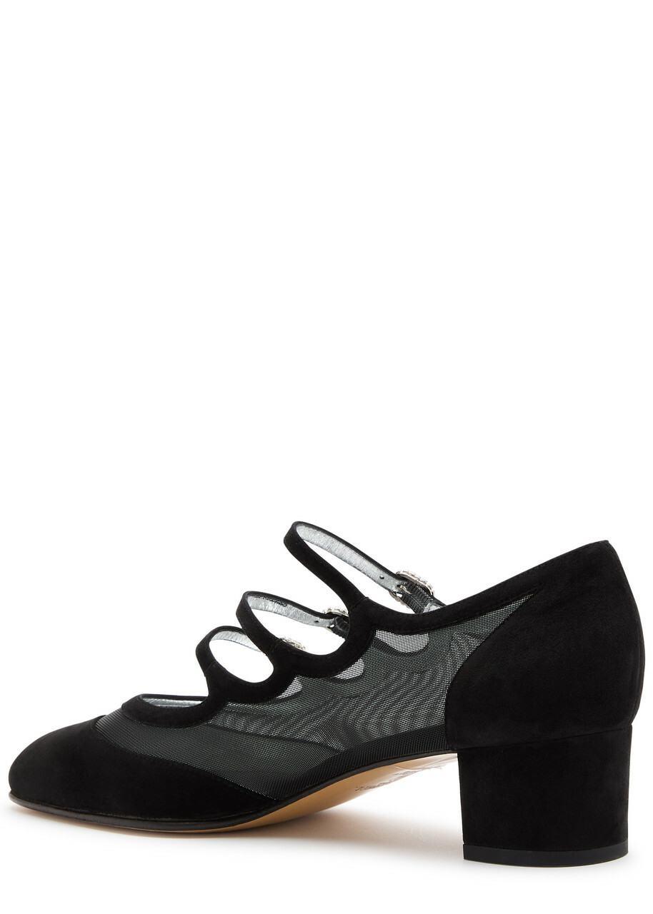 Carel Kinight 40 Mesh and Suede Mary Jane Pumps