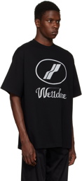 We11done Black Graphic T-Shirt