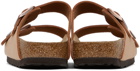 Birkenstock Tan Arizona Faux-Leather Sandals