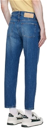AMI Alexandre Mattiussi Blue Tapered Fit Jeans