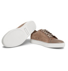 Lanvin - Cap-Toe Suede and Leather Sneakers - Men - Beige