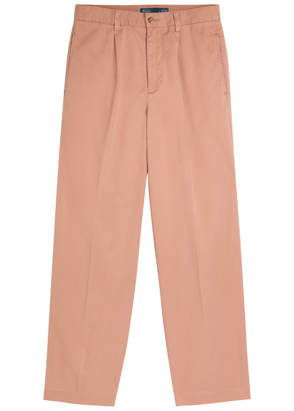 Photo: Polo Ralph Lauren Straight-leg Cotton-blend Trousers Light Pink