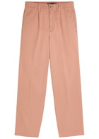 Polo Ralph Lauren Straight-leg Cotton-blend Trousers Light Pink