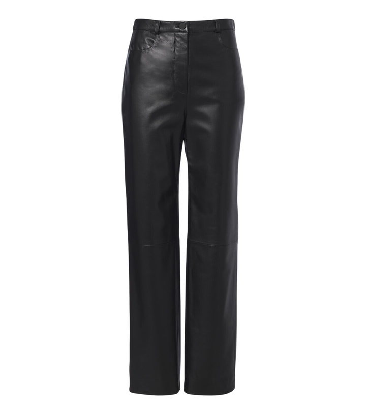 Photo: Loulou de Saison Cobe leather straight pants