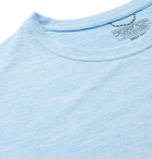 Patagonia - Logo-Print Mélange Capilene Jersey T-Shirt - Blue