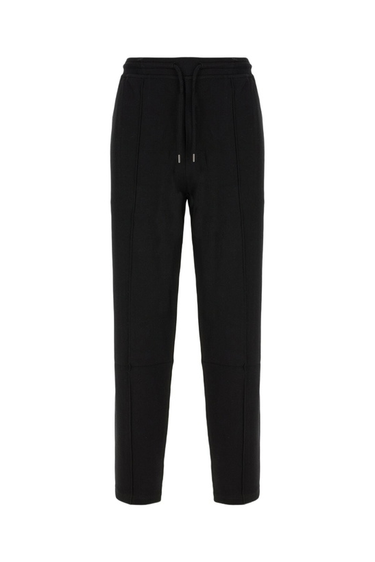Photo: Brunello Cucinelli Black Cotton Blend Joggers