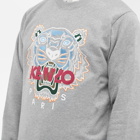 Kenzo Men's Embroidered Tiger Crew Sweat in Dove Grey